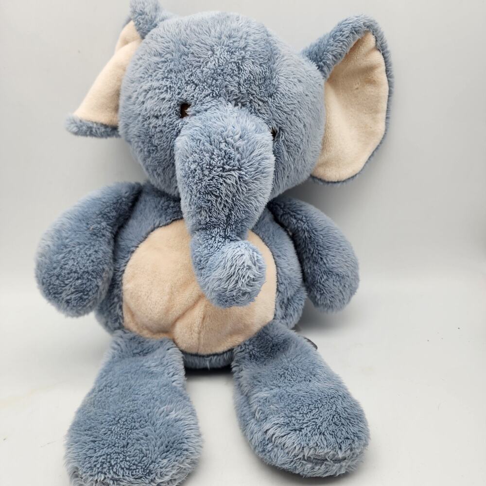 Lambs & Ivy Signature Elephant Plush 16" Soft Blue Floppy Stuffed Animal 2015
